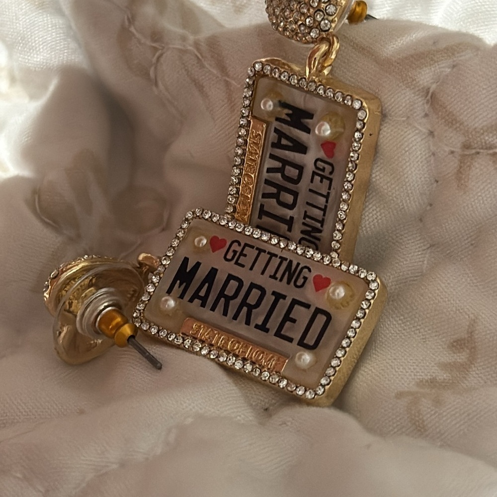 Baublebar Getting Married earrings - Picture 3 of 5